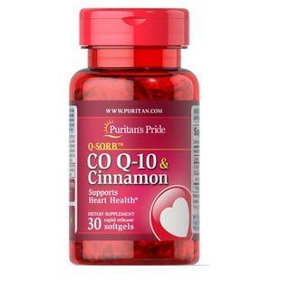 Puritan's Pride Q-SORB Co Q-10 Cinnamon 30 капс Коензим Q-10