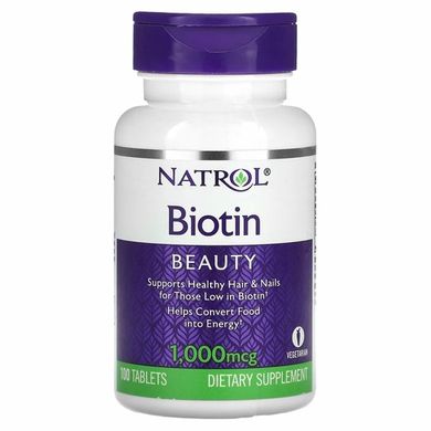 Natrol Biotin 1000 мкг 100 таб Биотин (B-7)