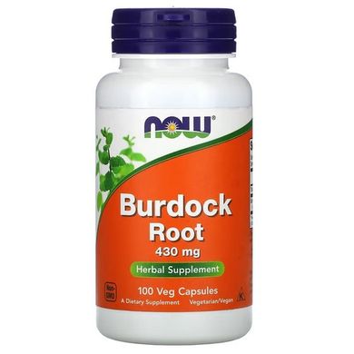 NOW Burdock Root 430 mg 100 капсул Інші екстракти