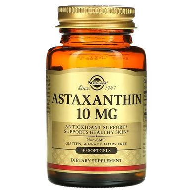 Solgar Astaxanthin 10 mg 30 капсул Астаксантин