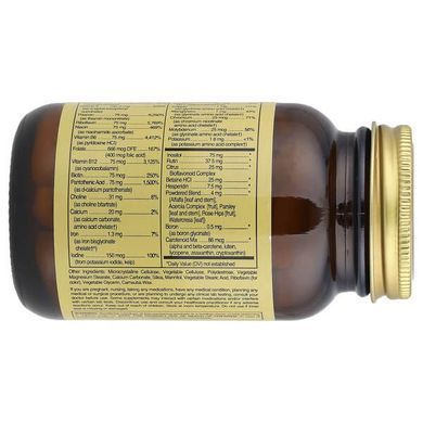 Solgar Formula V VM-75 60 таблеток Універсальні
