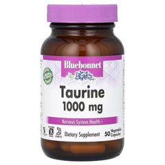 Bluebonnet Taurine 1,000 mg 50 капсул Таурин