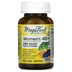 MegaFood Women's 40+ One Daily Multivitamin 30 таблеток Вітамінно-мінеральні комплекси