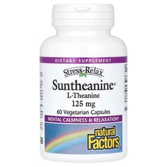 Natural Factors Suntheanin L-Theanine 250 mg 60 капсул Теанін