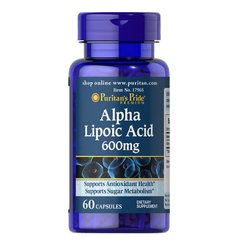 Puritan's Pride Alpha Lipoic Acid 600 mg 60 капсул