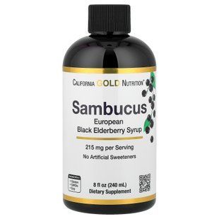 California Gold Nutrition Sambucus Syrup 240 мл Бузина