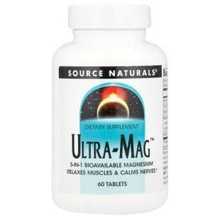 Source Naturals Ultra-Mag 60 Tablets Магний