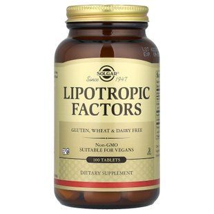 Solgar Lipotropic Factors 100 tab Инозитол (B-8)