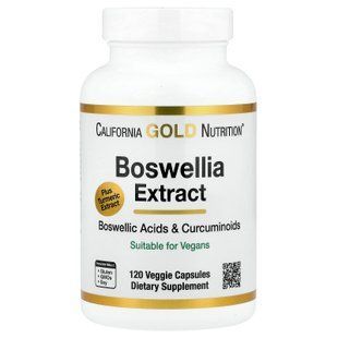 California Gold Nutrition Boswellia Extract 250 мг 120 капсул Босвелия