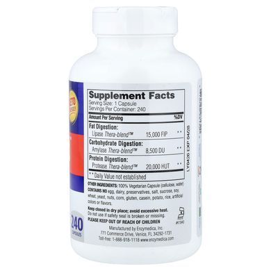 Enzymedica Lypo Gold For Fat Digestion 240 caps Энзимы