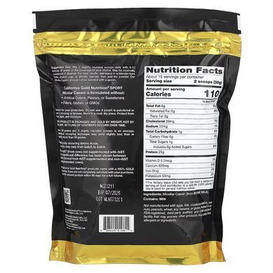 California Gold Nutrition Micellar Casein 454 g Казеин