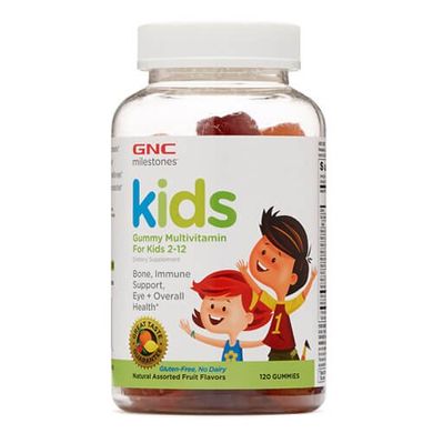 GNC Kids Multivitamin Gummy 120 жувальних цукерок Комплекс мультивітамінів для дітей