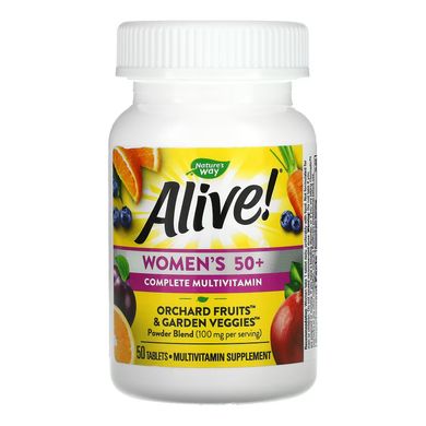Nature's Way Alive! Women's 50+ Complete Multivitamin 50 табл. Витамины для женщин