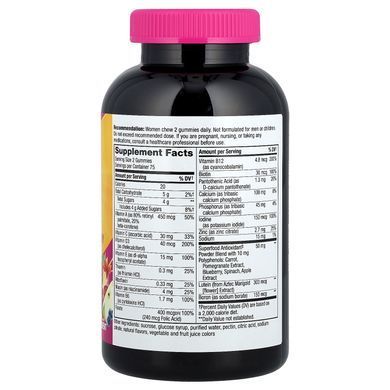 Nature's Way Alive! Women's 50+ Multivitamin Gummy 150 жувальних цукерок Ягідний мікс Вітаміни для віку 50+