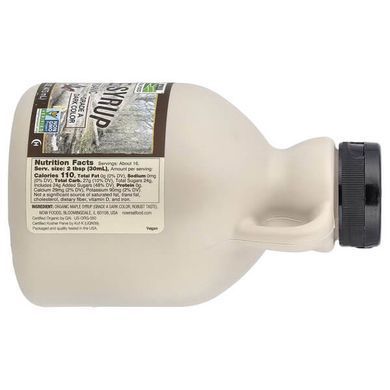 NOW Organic Maple Syrup Grade A Dark Color 473 мл Сиропи
