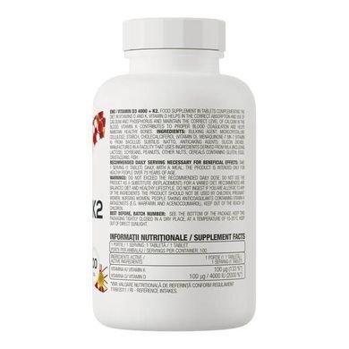 OstroVit Vitamin D3 4000 + K2 100 таблеток Вітамін D3 + K-2