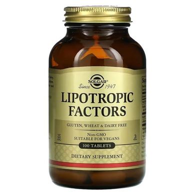 Solgar Lipotropic Factors 100 табл. Инозитол (B-8)