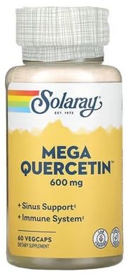Solaray Mega Quercetin 600 mg 60 рослинних капсул Кверцетин