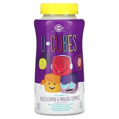 Solgar U-Cubes Childrens Multivitamin & Mineral 120 жувальних цукерок Комплекс мультивітамінів для дітей