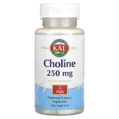 KAL Choline 125 mg 100 таблеток Холін (В-4)