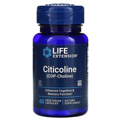Life Extension Citicoline (CDP-Choline) 60 растительных капсул Холин (В-4)