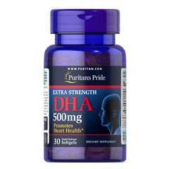 Puritan’s Pride Extra Strength DHA 500 mg 30 капсул Омега-3