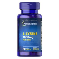 Puritan's Pride L-Lysine 1000 mg 60 табл Лізин