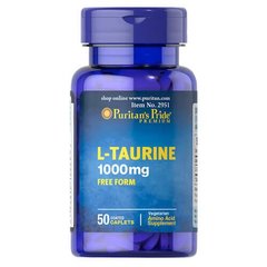 Puritan's Pride Taurine 1000 mg 50 таб. Таурин