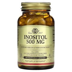 Solgar Inositol 500 мг 100 капсул Інозитол (B-8)