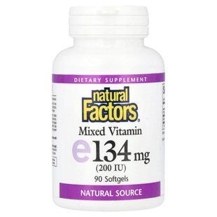 Natural Factors Mixed Vitamin E 134 mg (200 IU) 90 softgels Витамин Е