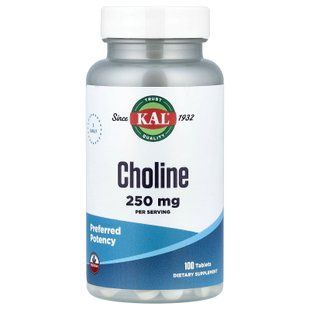 KAL Choline 125 mg 100 табл. Холин (В-4)