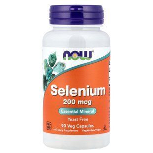 NOW Selenium 200 mcg 90 caps Селен