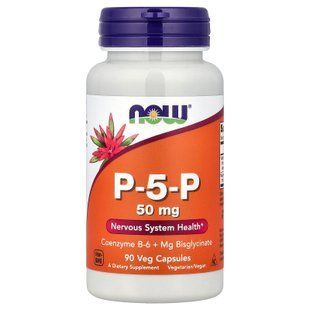 NOW P-5-P 50 mg 90 капс. Пиридоксин (B-6)