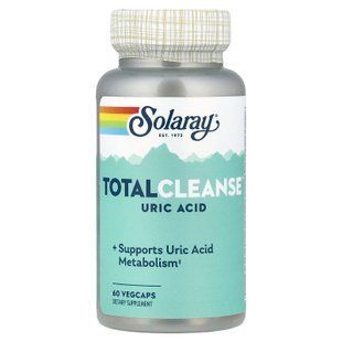 Solaray Total Cleanse Uric Acid 60 капсул Здоров'я сечовивідних шляхів