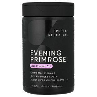 Sports Research Evening Primrose 1300 mg 120 softgels Примула вечерняя