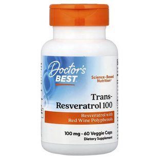 Doctor's Best Trans-Resveratrol 100 with ResVinol 60 caps Ресвератрол