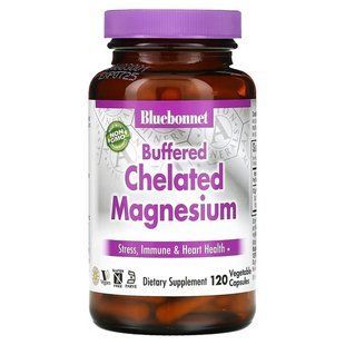 Bluebonnet Buffered Chelated Magnesium 120 капс. Магний