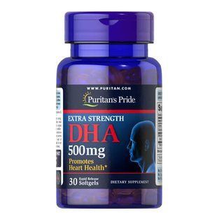 Puritan&rsquo;s Pride Extra Strength DHA 500 mg 30 softgels Омега-3