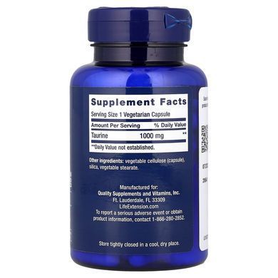 Life Extension Taurine 1000 mg 90 капсул Таурин