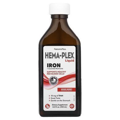 NaturesPlus Hema-Plex Liquid Iron + Essential Nutrients 250 мл Залізо