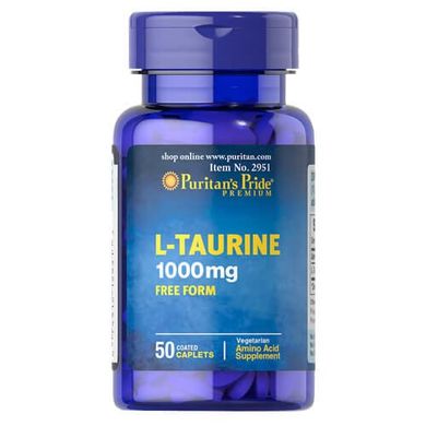 Puritan's Pride Taurine 1000 mg 50 таб Таурин
