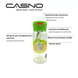 Бутылка для воды CASNO 400 мл Зеленая (Малыши-зверята) с соломинкой