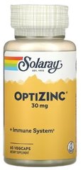 Solaray OptiZinc 30 mg 60 растительных капсул Цинк