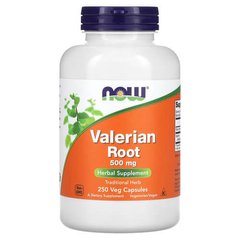 NOW Valerian Root 500 mg 250 капсул Валеріана