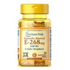 Puritan's Pride Vitamin E-400 iu Naturally Sourced 50 рідких капсул Вітамін Е