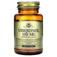 Solgar Ubiquinol 100 mg 50 капсул Убіхінол
