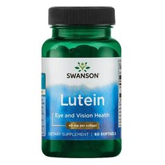 Swanson Lutein 40 mg 60 капс Лютеїн