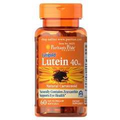 Puritan's Pride Lutein 40 mg with Zeaxanthin 60 капсул