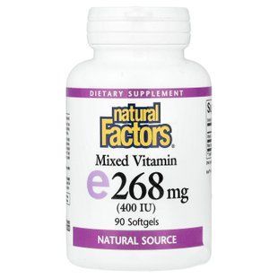 Natural Factors Mixed Vitamin E 268 mg (400 IU) 90 softgels Витамин Е