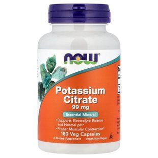 NOW Potassium Citrate 99 mg 180 caps Калий